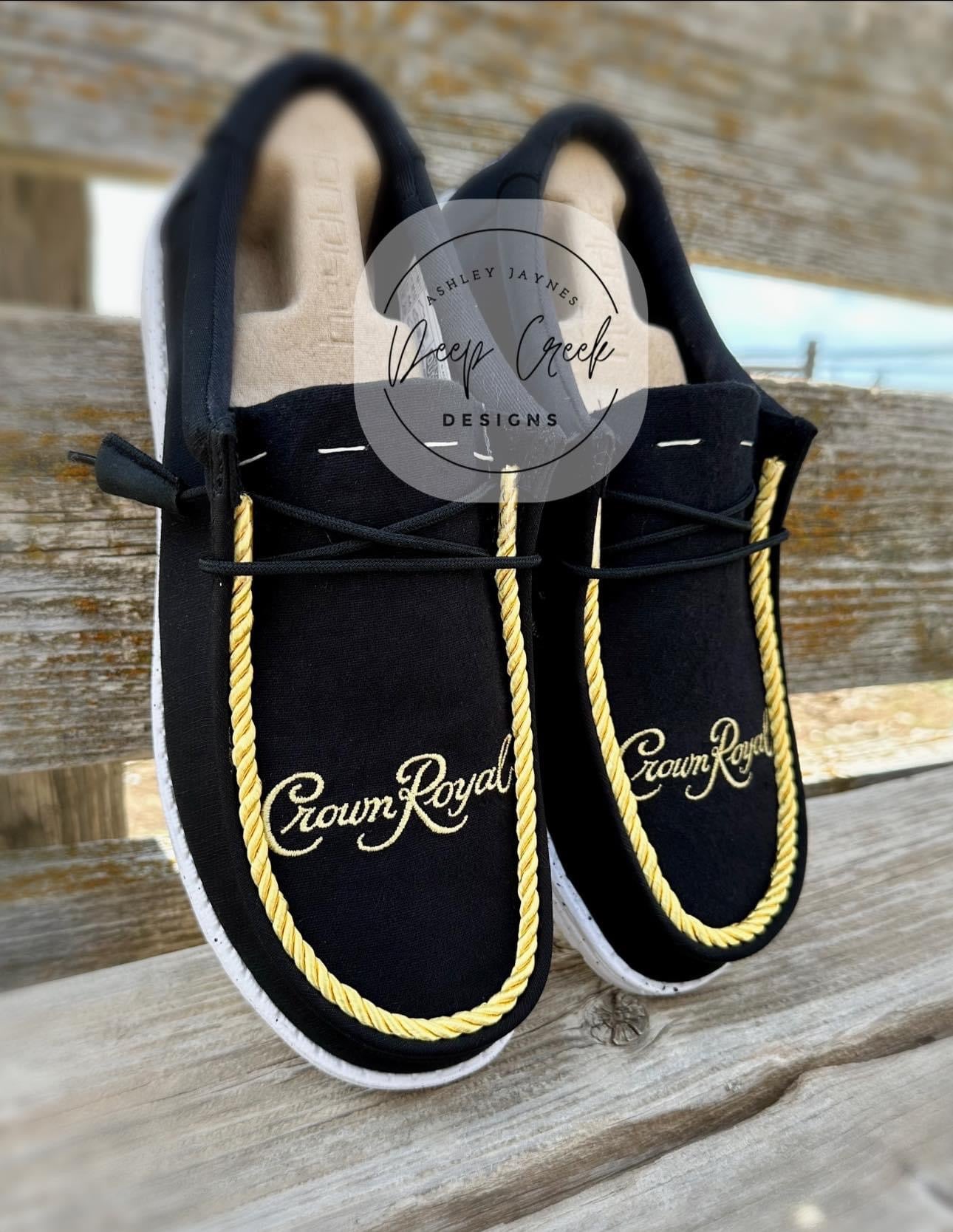 Men’s Black Crown Royal Hey Dudes