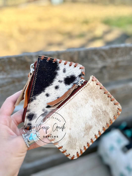 Cowhide Coin Holders